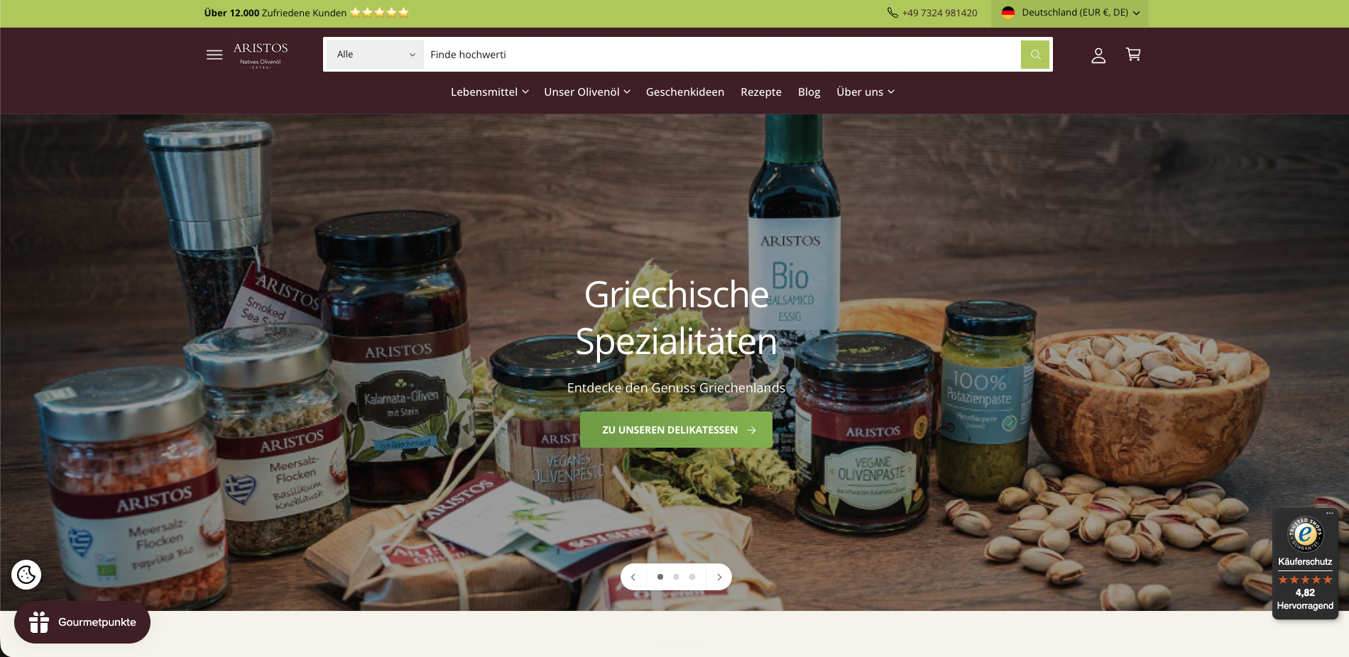 Aristos – Griechische Spezialitäten Onlineshop