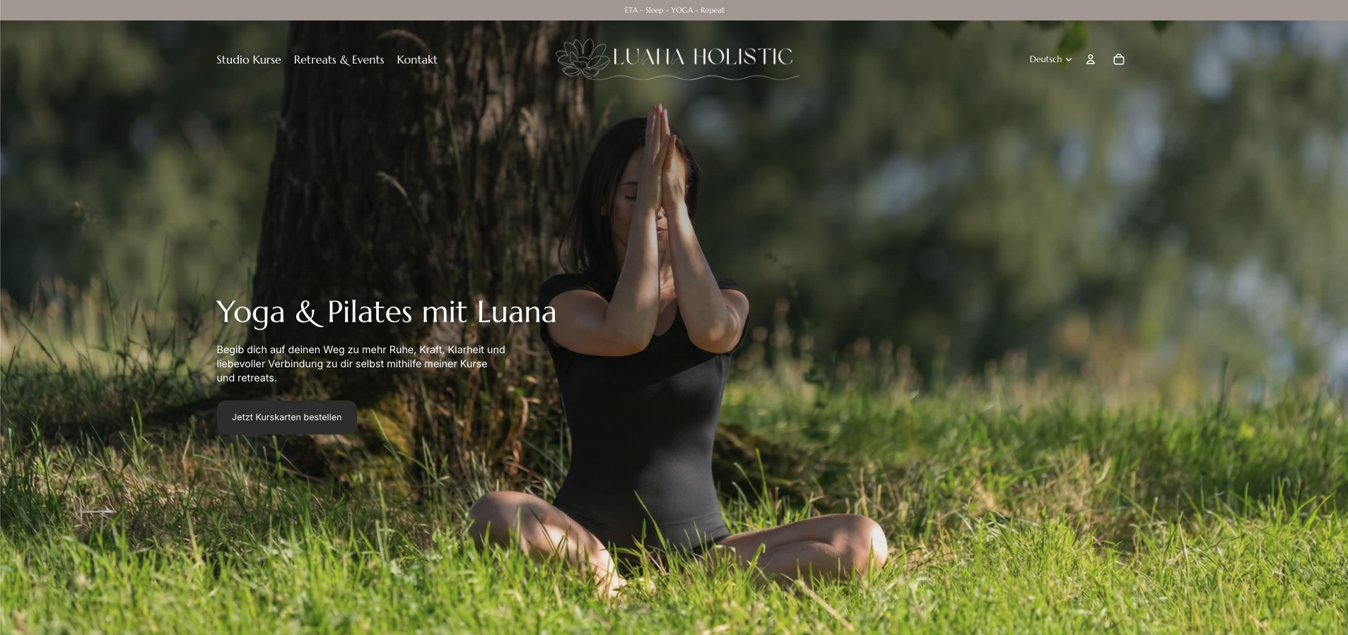 Luaha Holistic – Yoga & Pilates Website