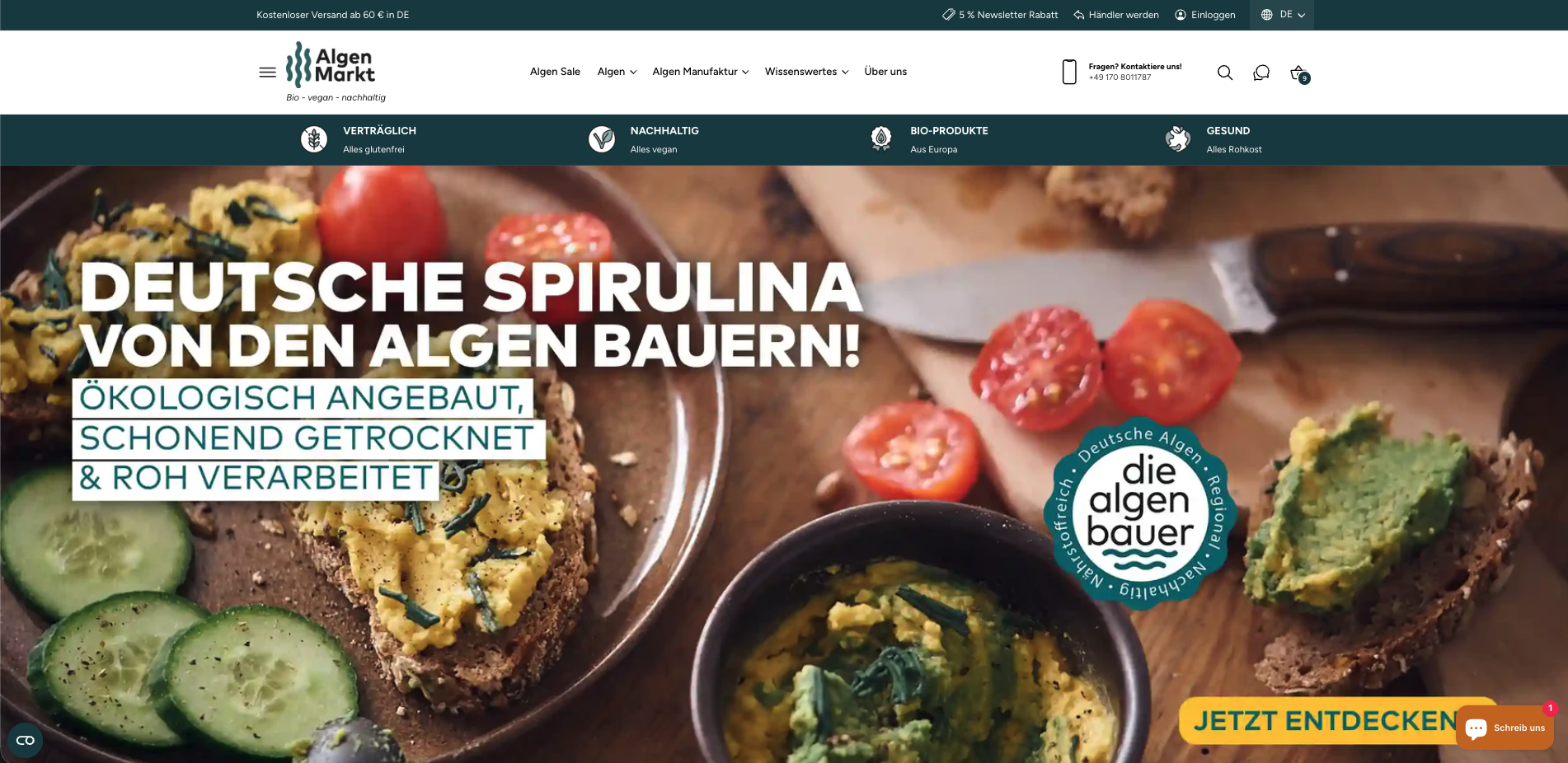 AlgenMarkt – Bio Algen Onlineshop