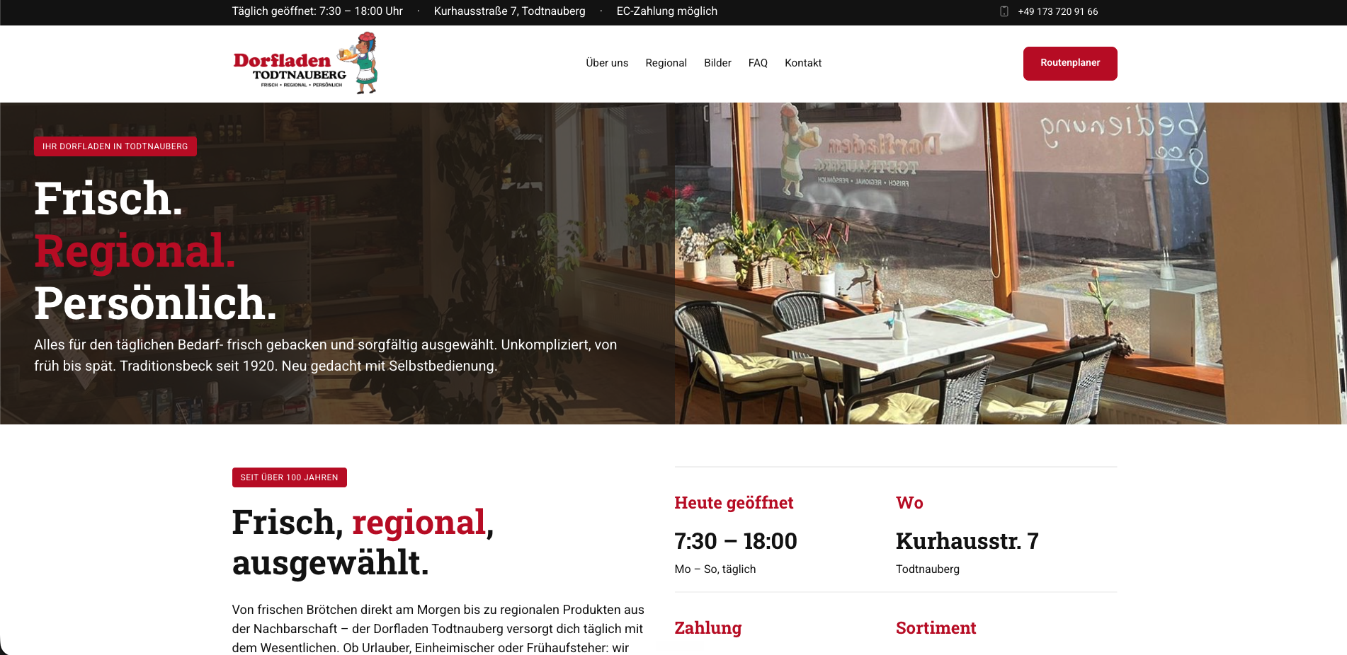 Dorfladen Todtnauberg – Regionaler Laden Website