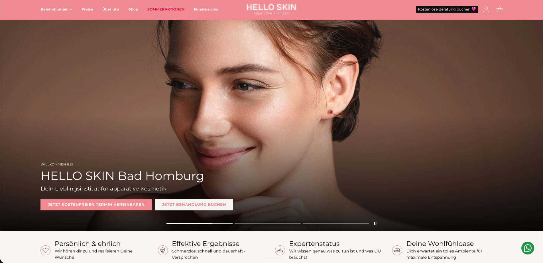 Hello Skin Bad Homburg – Apparative Kosmetik Website