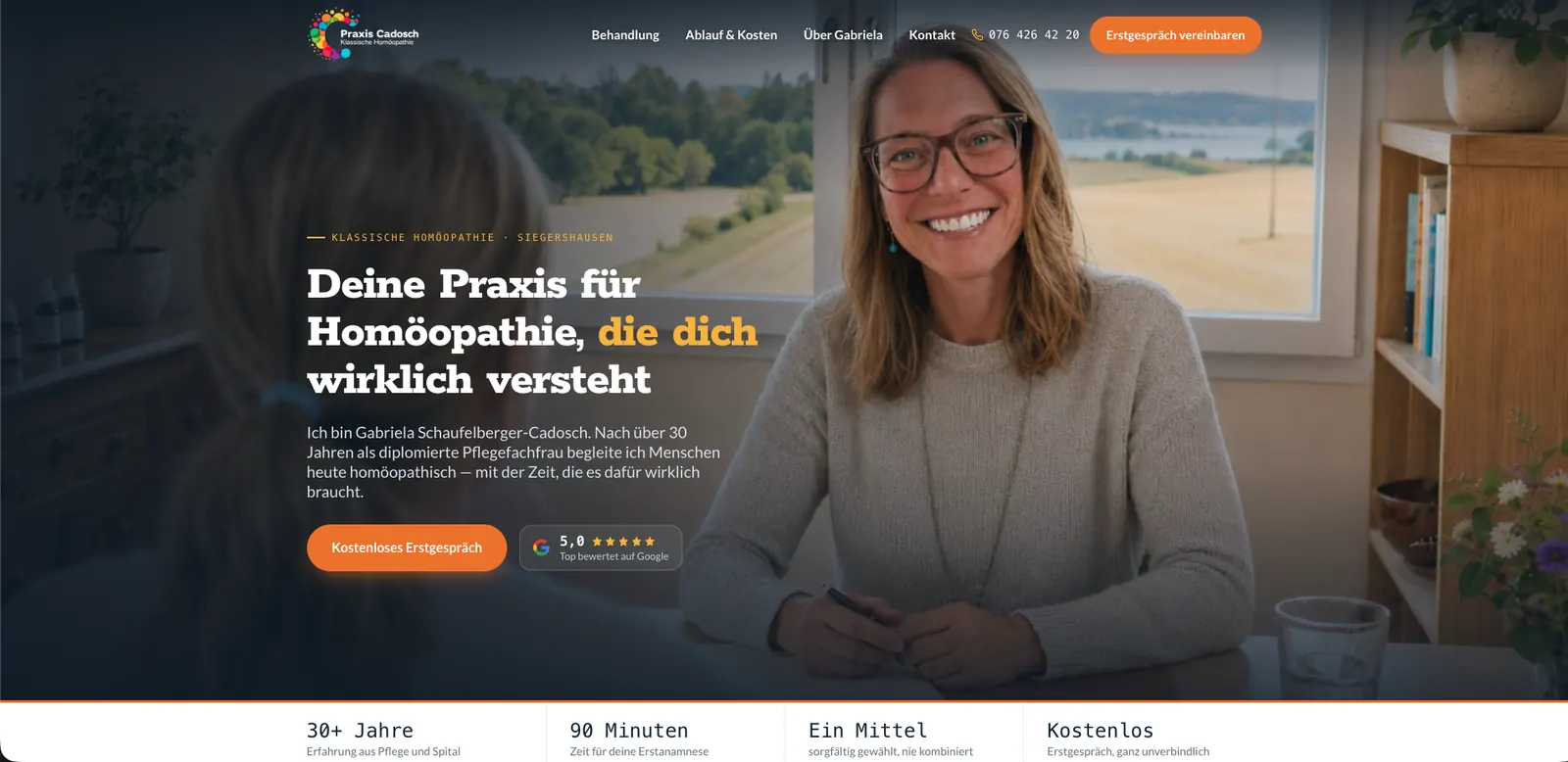 Praxis Cadosch – Klassische Homöopathie Website