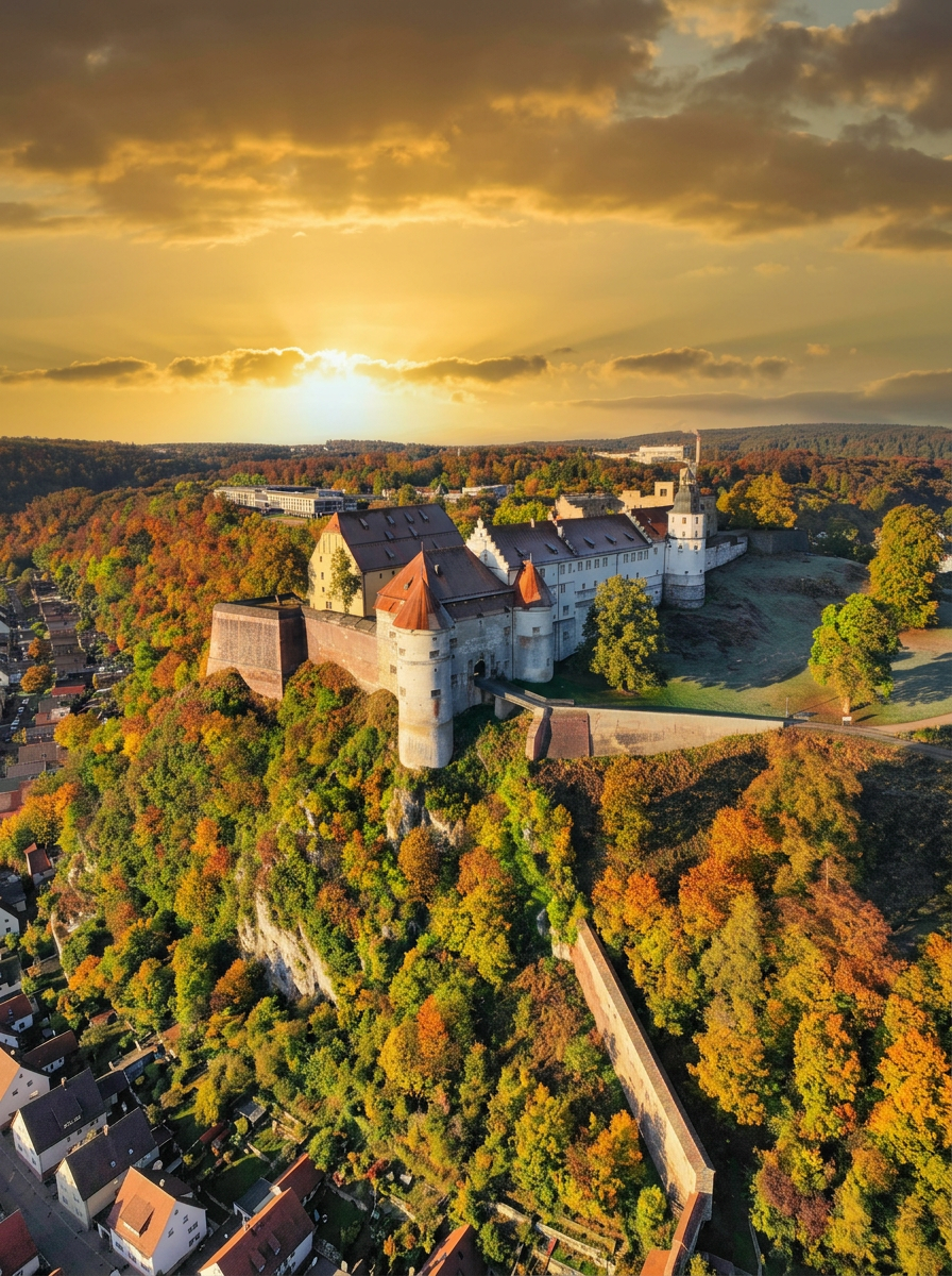 Webdesign Heidenheim – Schloss Hellenstein über der Stadt im Brenztal