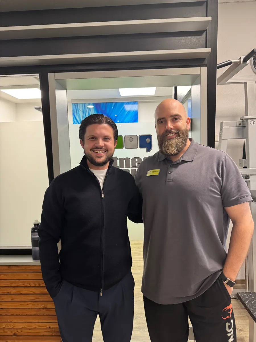 Marius Bofinger (Fitness Point GmbH) mit Marco Geißler von MG Commerce