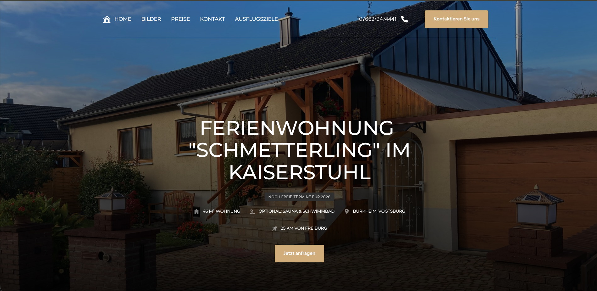 Ferienwohnung Schmetterling – Tourismus Website